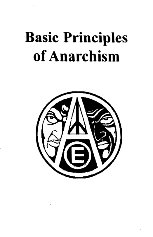 Basic Principles of Anarchism